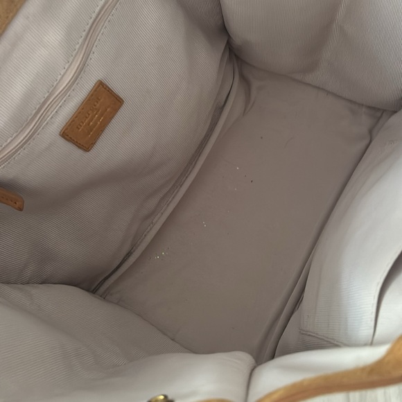 Margot New York Women's Suede Tote Bag Medium Sized Double Straps - Picture 5 of 13